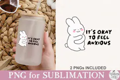 It's Okay to Feel Anxious PNG Product Image 5