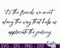 Farmhouse Friends Sign Svg, It's The Friends We Meet Product Image 2