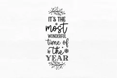 Its the most wonderful SVG, Christmas Wine SVG Design Product Image 3