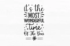 Its the most wonderful SVG, Christmas Wine SVG Design Product Image 3