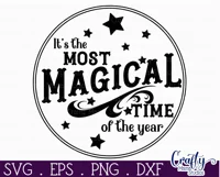 Farmhouse Halloween Svg Round Sign, The Most Magical Time Product Image 2
