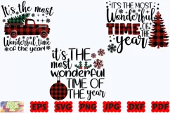 It's The Most Wonderful Time Of The Year SVG | Christmas SVG Product Image 1