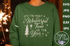 The Most Wonderful Time Of The Year Christmas Svg Design Product Image 1