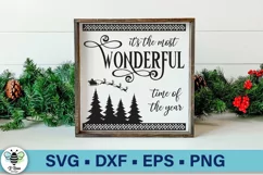 It's the Most Wonderful Time of the Year SVG | Christmas SVG Product Image 1