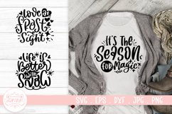 Winter SVG Cut File | Winter Christmas Quotes SVG Product Image 1