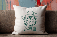 Funny Wizard Cat SVG - Time For A Little Nap Quote PNG Product Image 2