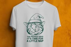 Funny Wizard Cat SVG - Time For A Little Nap Quote PNG Product Image 3