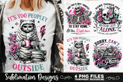Antisocial Sarcastic PNG Funny Sublimation 4 Designs Product Image 6