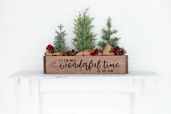 Christmas Sign SVG -It's The Most Wonderful Time Of The Year Product Image 2