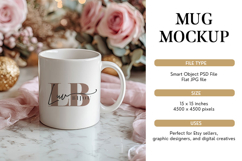 Elegant Blush Mug Mockup PSD &amp; JPG Product Image 1
