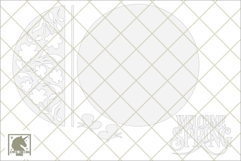 Welcome Spring Floral Pattern Sign SVG | Round Door Hanger Product Image 2