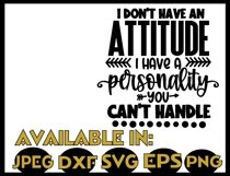 Sarcasm SVG DXF JPEG Silhouette Cameo Cricut attitude humor Product Image 2
