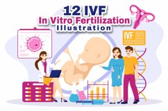 12 IVF or In Vitro Fertilization Illustration Product Image 1