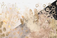 Ivory and Gold Paint Elements Clipart Product Image 3
