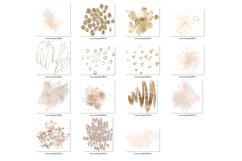 Ivory and Gold Paint Elements Clipart Product Image 2