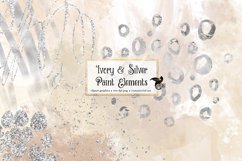 Ivory and Silver Paint Elements Clipart Product Image 1