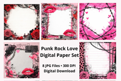 Punk Rock Love Digital Paper Set Product Image 6