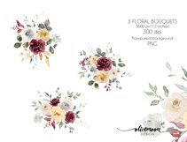  watercolor flowers clip art