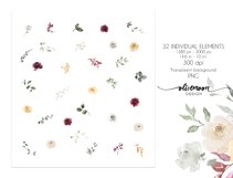 ivory gold burgundy champagne clipart