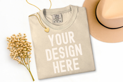 Comfort Colors C1717 Shirt Mockup Bundle, Flat lay Mockup Product Image 22