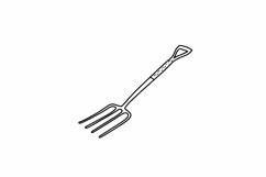 Garden pitchforks SVG | Garden pitchforks clipart Product Image 1