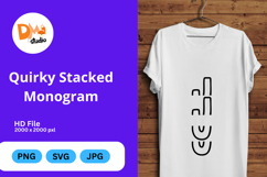 Quirky Stacked Monogram Product Image 1