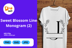 Simple Blossom Line Monogram Product Image 1