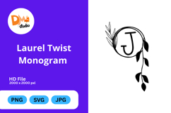 Laurel Twist Monogram Product Image 1