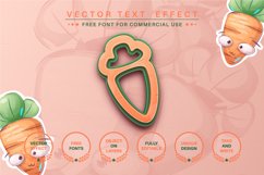 Sweet carrot - editable text effect, font style Product Image 2