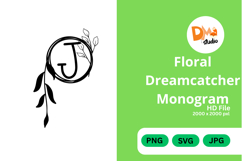 Floral Dreamcatcher Monogram - Boho Inspired Letter Frames Product Image 1