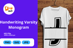 Handwriting Varsity Monogram Product Image 1