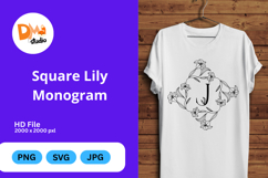 Square Lily Monogram Product Image 1