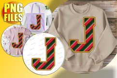 J Doodle Letter Style Decoration Merry Holiday Style! Product Image 1