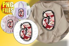 J Doodle Letter Valentine Cheerful Festive Vibe! Product Image 1