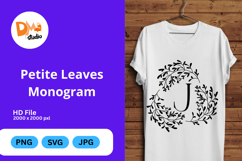 Petite Leaves Monogram Product Image 1