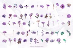 Lilac Watercolor Flowers for Sublimation. Product Image 7