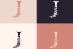 J logo, Letter J monogram, style floral Product Image 2