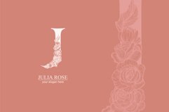 J logo, Letter J monogram, style floral Product Image 5