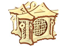 Shadow light Ornaments - laser cut file, SVG DXF plans Product Image 7