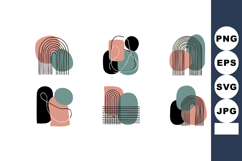 Abstract colorful geometric vector shapes with modern art st Product Image 1