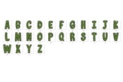 St Patrick&#039;s day Doodle Alphabet Shamrock Letters Hand Drawn Product Image 2