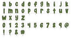 St Patrick's day Doodle Alphabet Shamrock Letters Hand Drawn Product Image 3