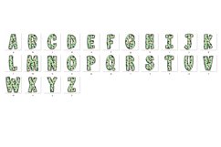 St Patrick&#039;s day Doodle Alphabet Shamrock Letters Hand Drawn Product Image 4