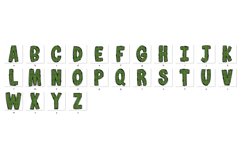 St Patrick&#039;s day Doodle Alphabet Shamrock Letters Hand Drawn Product Image 6