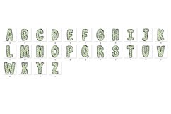 St Patrick&#039;s day Doodle Alphabet Shamrock Letters Hand Drawn Product Image 8