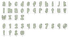 St Patrick&#039;s day Doodle Alphabet Shamrock Letters Hand Drawn Product Image 9
