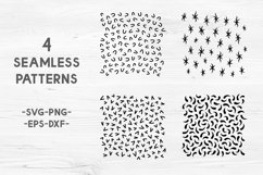 Abstract pattern svg bundle Black and white digital paper Product Image 2