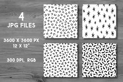 Abstract pattern svg bundle Black and white digital paper Product Image 4