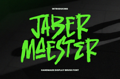 Jaber Maester Handmade Display Brush Font Product Image 1
