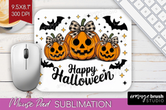 Jack-o-Lantern Halloween Mouse Pad Sublimation Spooky Season Product Image 1
